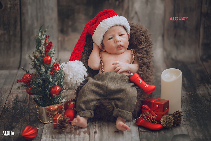 album ảnh giáng sinh newborn